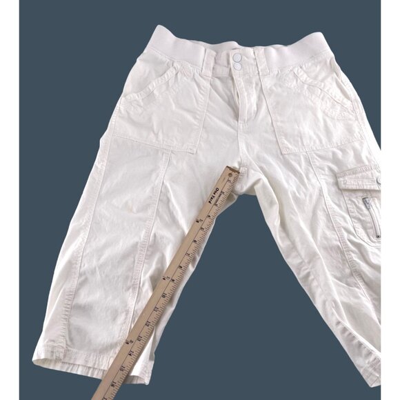 Lee Easy Fit Women's Cargo Capris White Size 8 - Picture 6 of 7